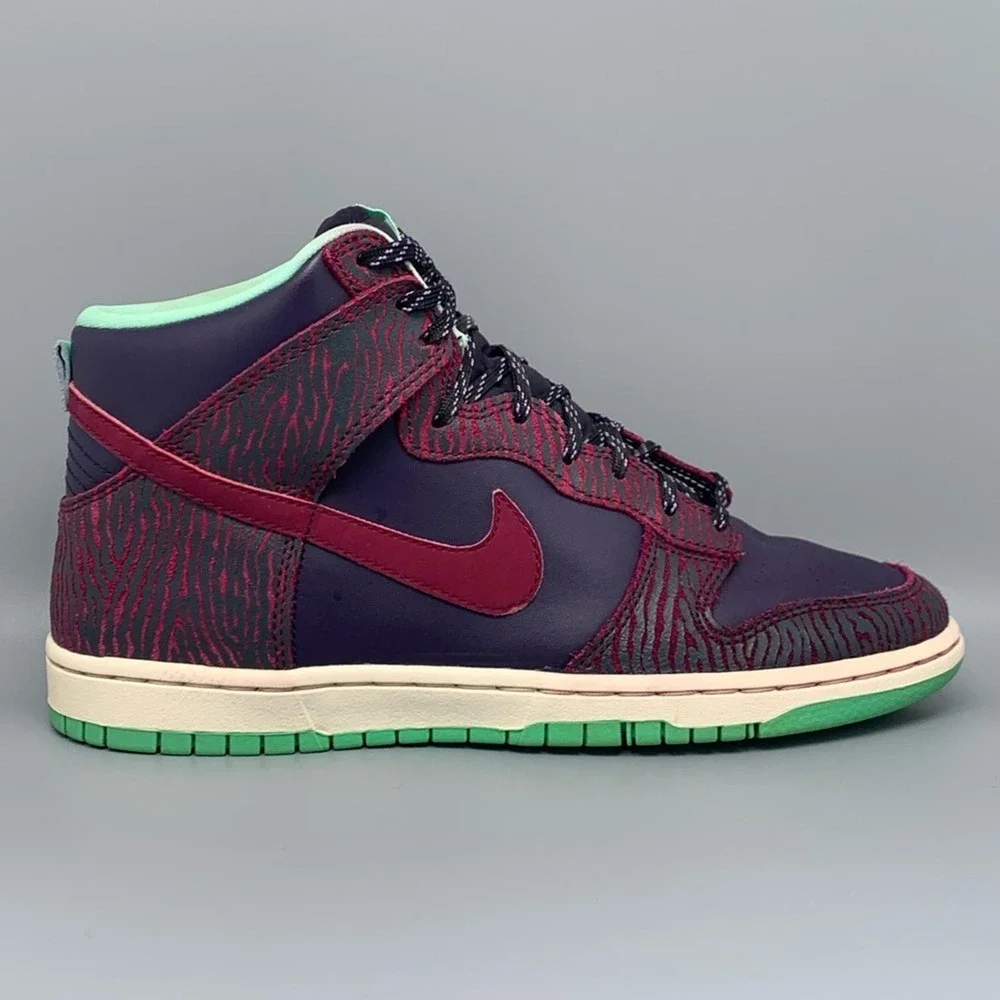 Nike Dunk High Skinny Print Skate Shoes 543242-500 Women's Sz 8.5 - Picture 5 of 10